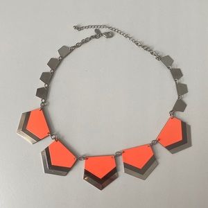 Express Orange and Silver Necklace